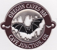   Hiking Stick Medallion- Oregon Caves Bat in Cave